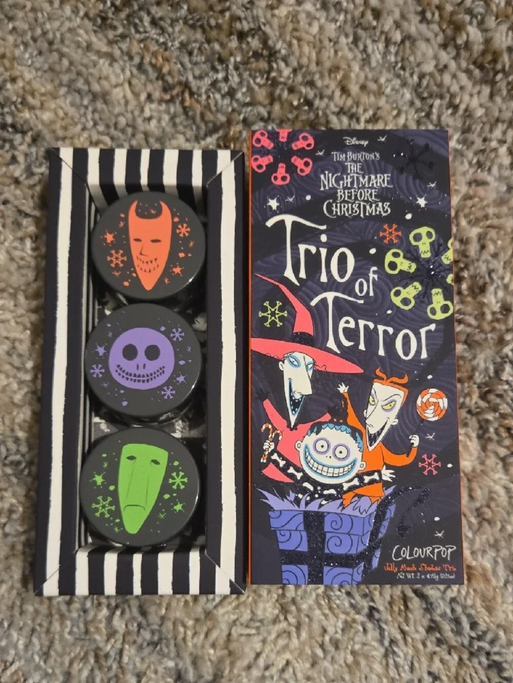 Nightmare Before Christmas Trio Of Terror Jelly Eye Shadow